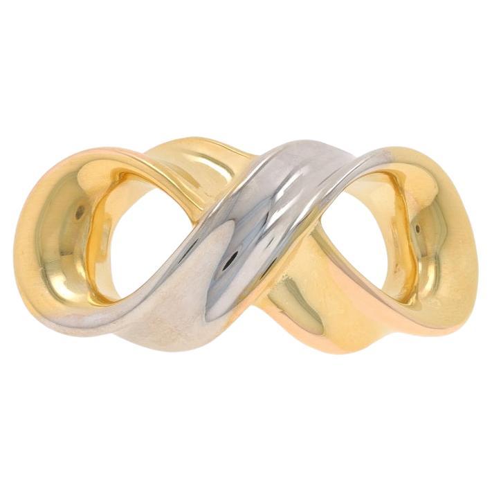 Yellow Gold Infinity Loop Omega Slide Pendant - 14k