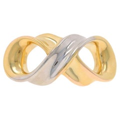 Yellow Gold Infinity Loop Omega Slide Pendant - 14k