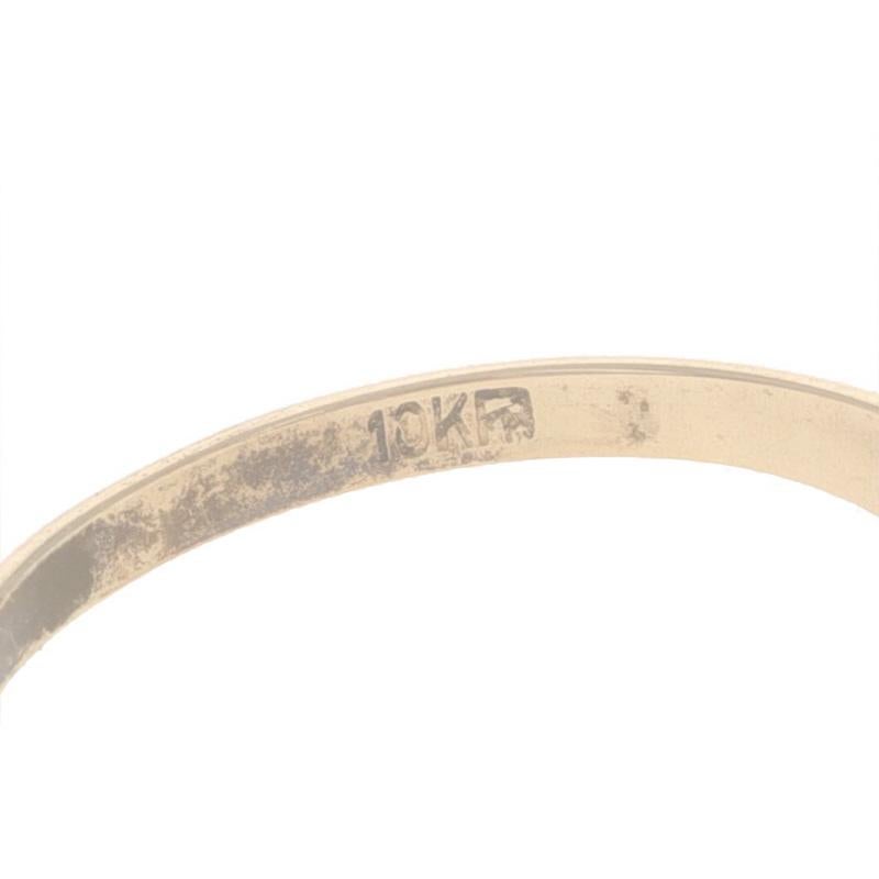 Yellow Gold Initials GC Signet Ring - 10k Monogram For Sale 1