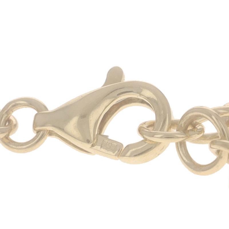 Yellow Gold Iolite Eight-Stone Bracelet 7 1/4