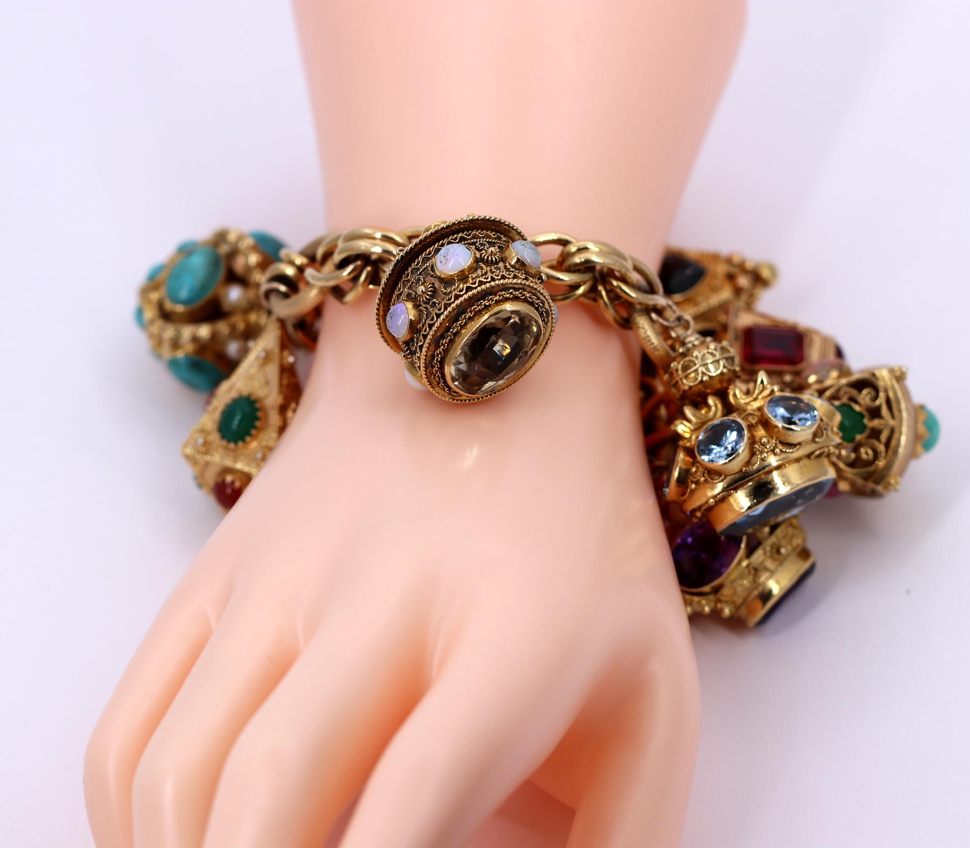 italian style charm bracelet