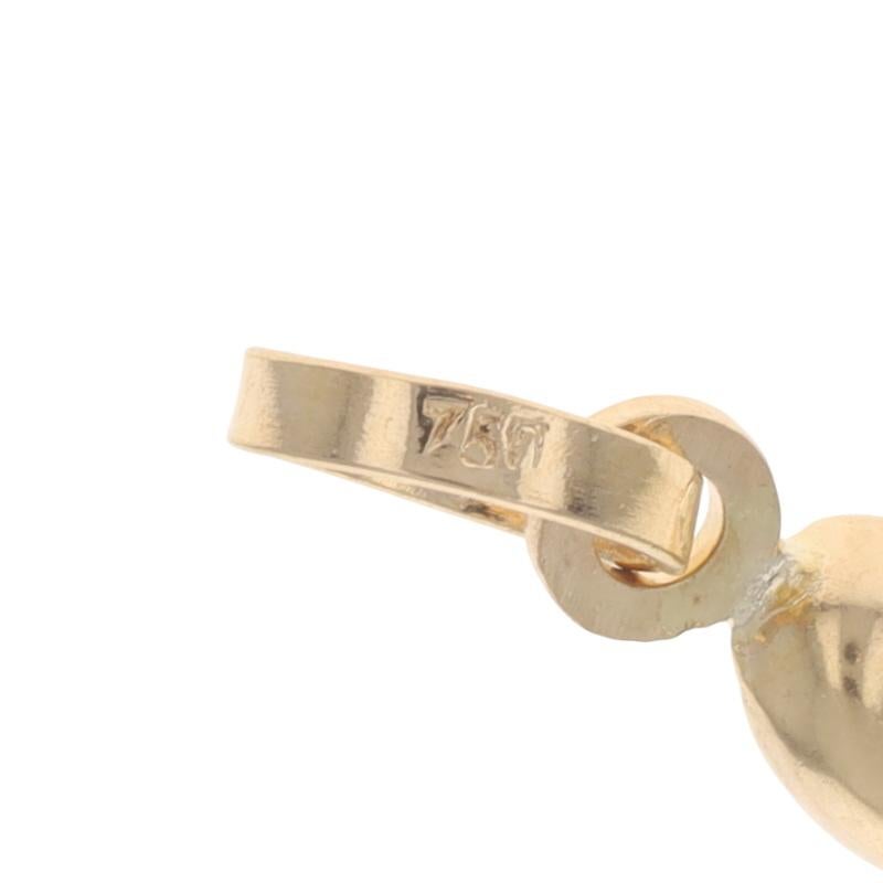 Yellow Gold Italian Horn Pendant 8