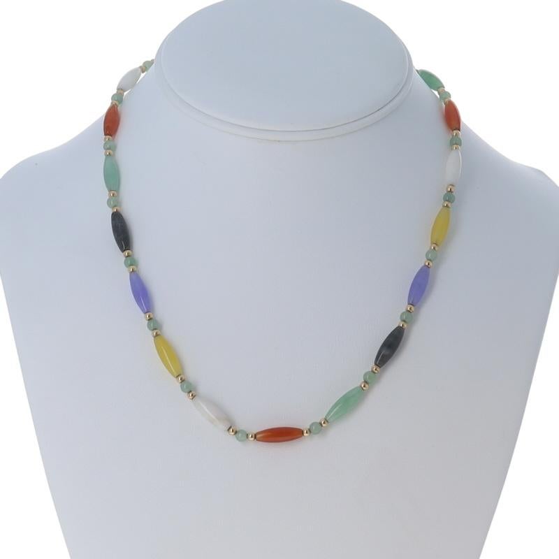 Collier de Jadeite en Or Jaune 18