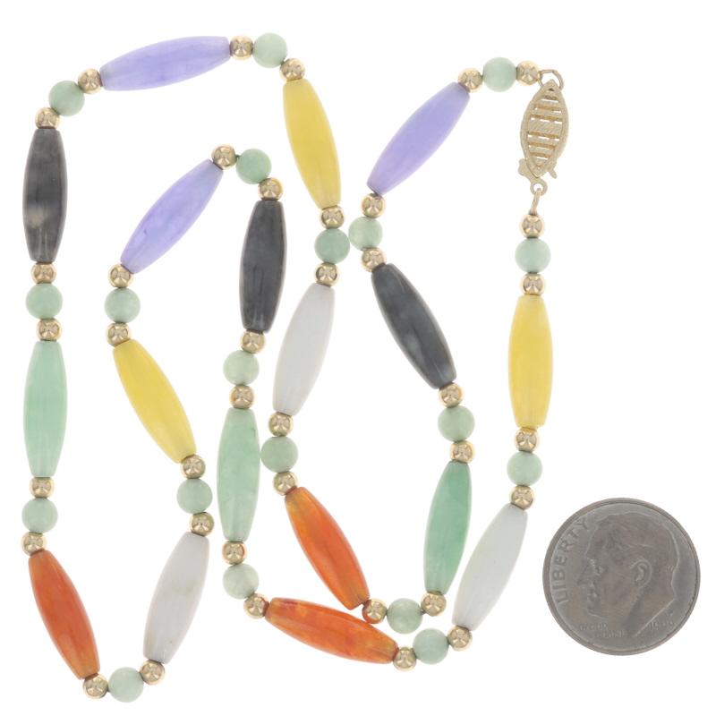 Collier de Jadeite en Or Jaune 18