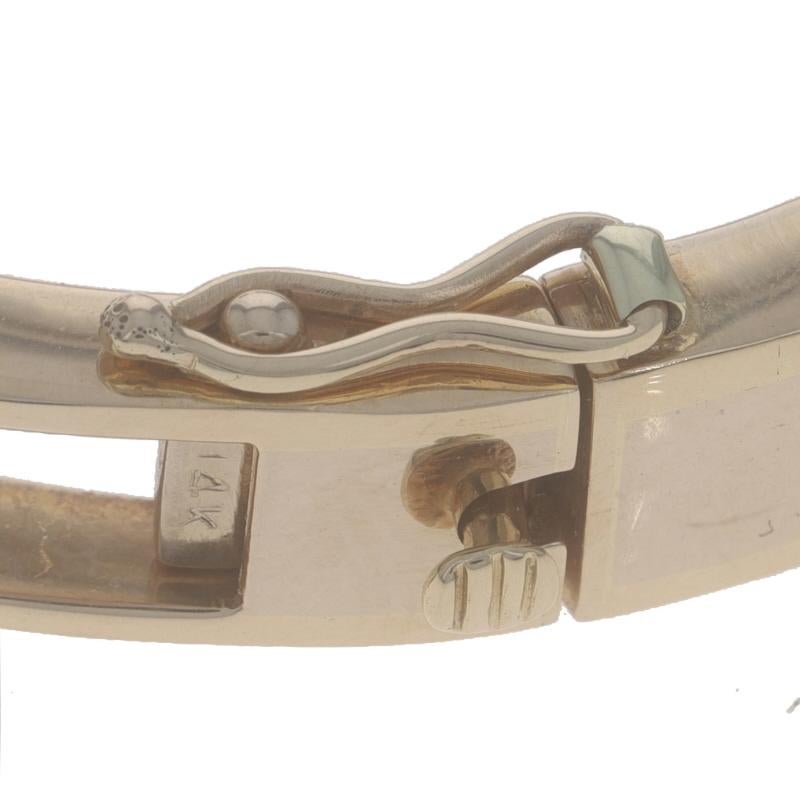 Armreif aus Gelbgold mit Jadeit und Diamanten 6 3/4