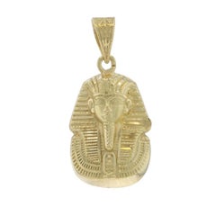 Yellow Gold King Tutankhamun Pendant - 18k Ancient Egypt