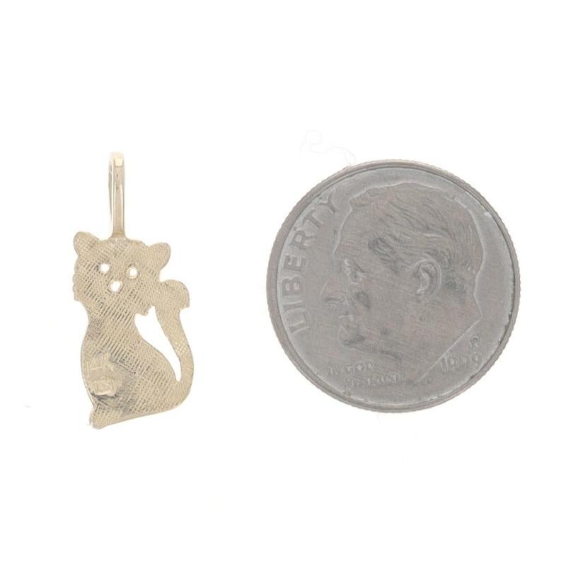 Pendentif or jaune chaton - 14k Pet Feline Pour femmes en vente