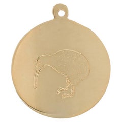 Breloque oiseau Kiwi en or jaune - 14k New Zealand