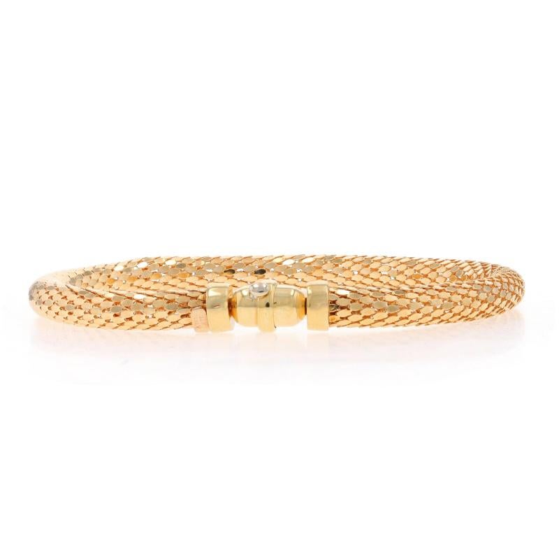 Yellow Gold Korean Chain Bracelet 8 1/4