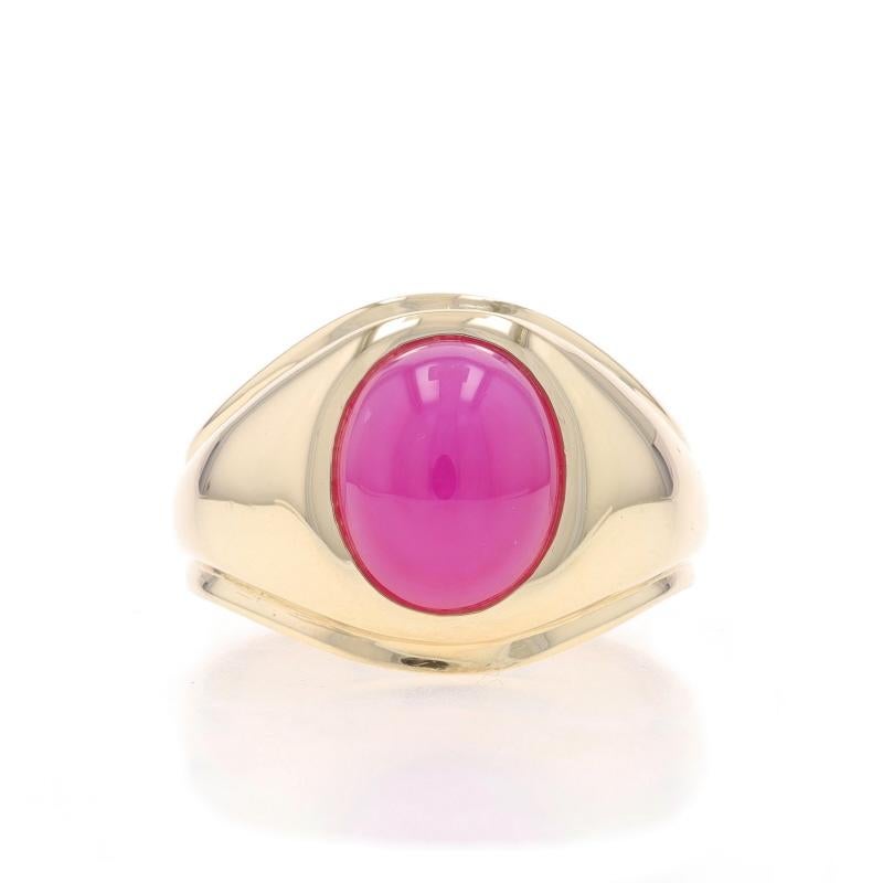 Dimensione: 9
Costo della taglia: Aumento di 2 taglie per $50 o Diminuzione di 1 taglia e mezza per $30

Nota: se l'anello è di dimensioni maggiori, il gambo assume una forma ovale.

Contenuto del metallo: Oro giallo 14k

Informazioni su A.
