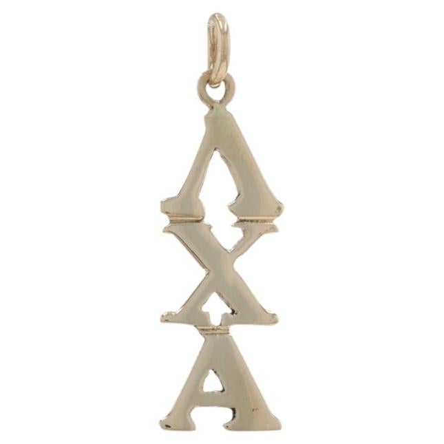Yellow Gold Lambda Chi Alpha Charm - 14k Fraternity Greek Society
