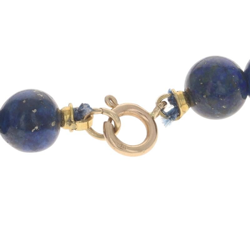 Donna Collana di perle coltivate in oro giallo Lapislazzuli 29