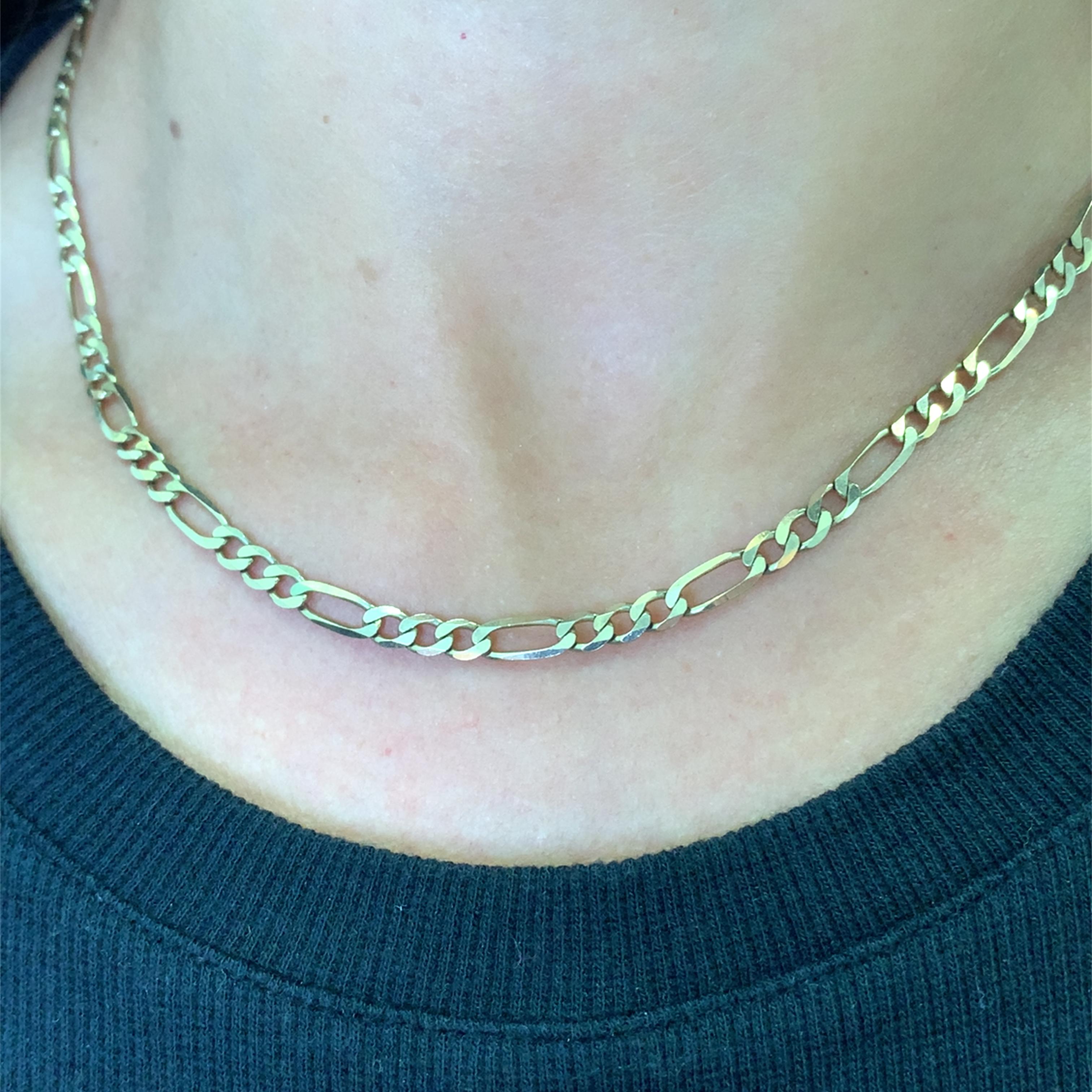 Elevates your style with this classic 9ct yellow gold chain necklace. Crafted from lustrous yellow gold, this chain features a timeless design, perfect for adding a touch of sophistication to any ensemble. Its versatile style makes it ideal for both