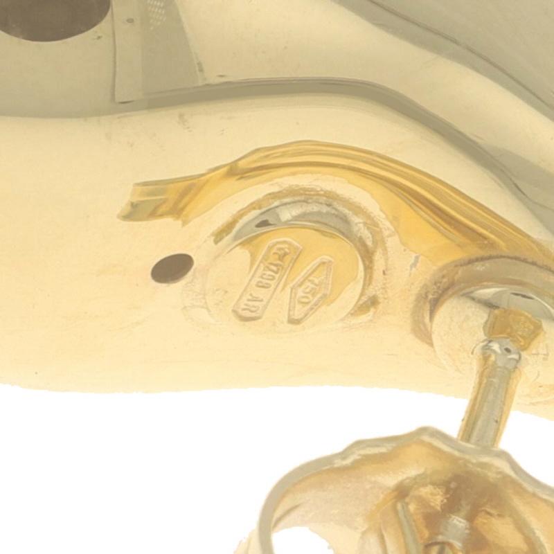 Orecchini a goccia grandi in oro giallo - 18 carati - a buco in vendita 2