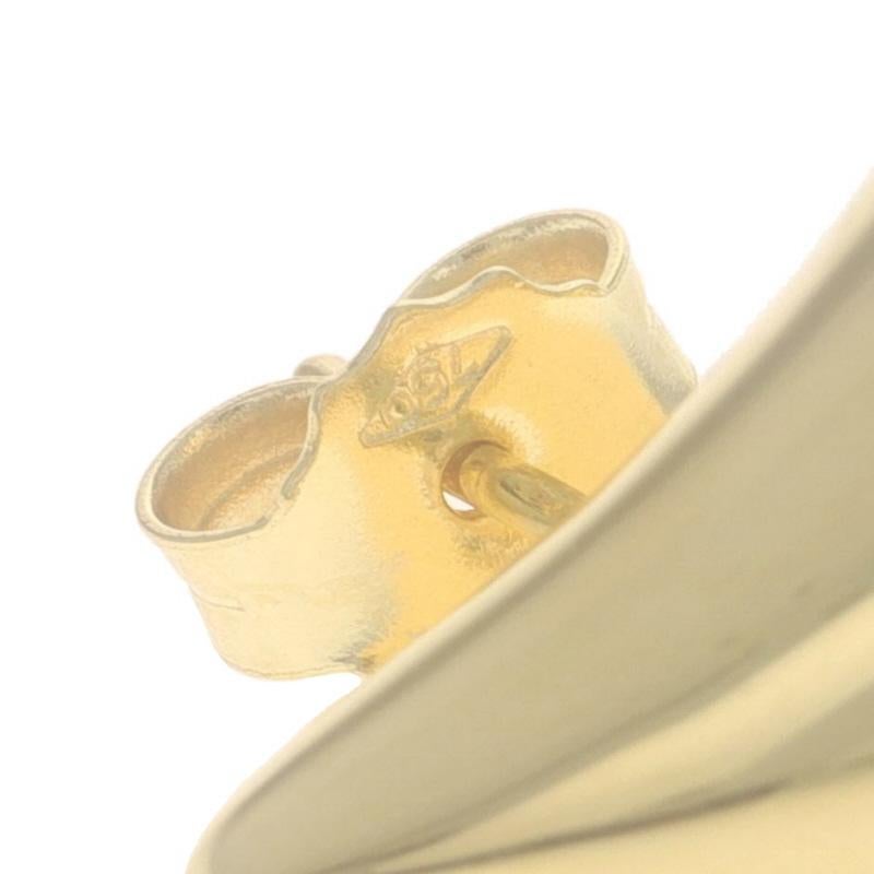 Orecchini a goccia grandi in oro giallo - 18 carati - a buco in vendita 3