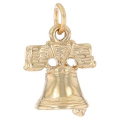 Liberty Bell Charm aus Gelbgold - 14k Old State House Bell Philadelphia, PA