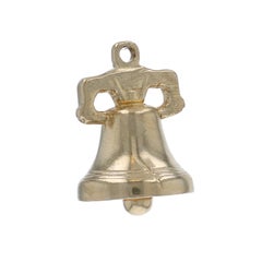Yellow Gold Liberty Bell Charm - 14k Old State House Bell Philadelphia, PA Moves