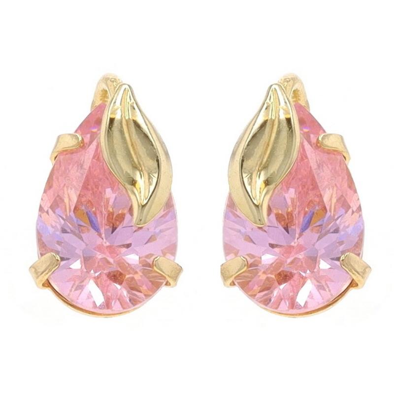 Contenuto del metallo: Oro giallo 14k

Informazioni su A. Stone
Zirconi cubici
Carati: 2.58ctw rugiada
Taglio: Pera
Colore: rosa chiaro

Carati totali: 2,58ctw

Stile: Borchia
Tipo di chiusura: Chiusura a farfalla
Tema: Foglie

Misure
Alto: 3/8