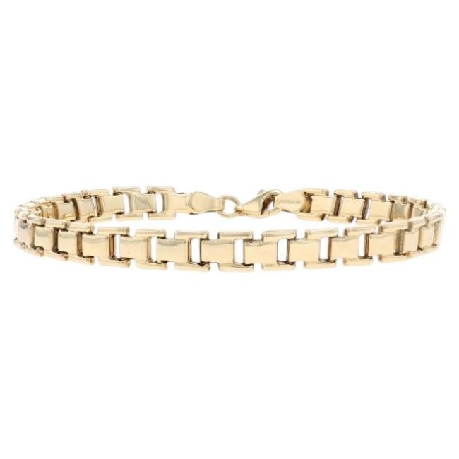 Bracciale in oro giallo A Link 7 1/2" - 14k