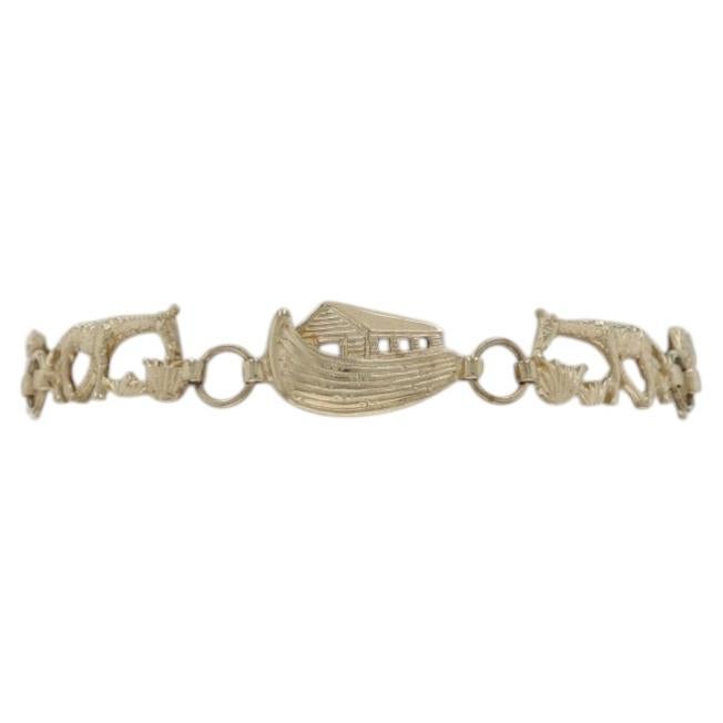 Yellow Gold Link Bracelet 7 1/4" - 10k For Sale