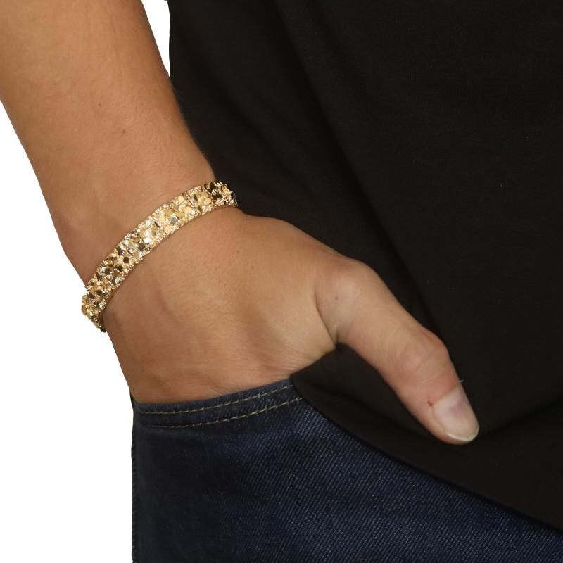 Gelbgold-Gliederarmband für Herren 7 1/4