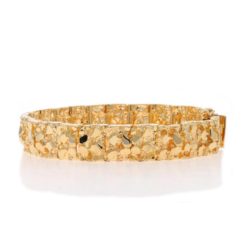 Gelbgold-Gliederarmband für Herren 7 1/4