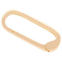 Yellow Gold Link Pendant Clasp Piece