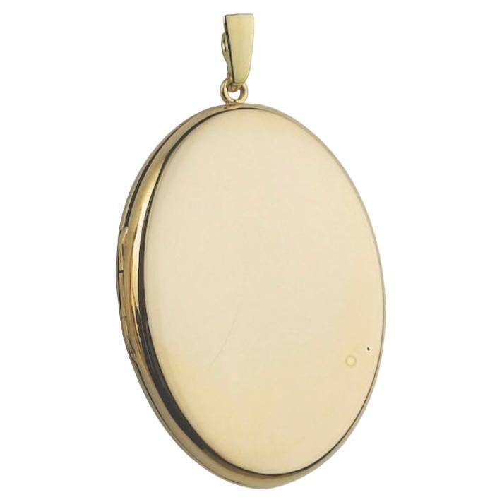 Pendentif médaillon en or jaune