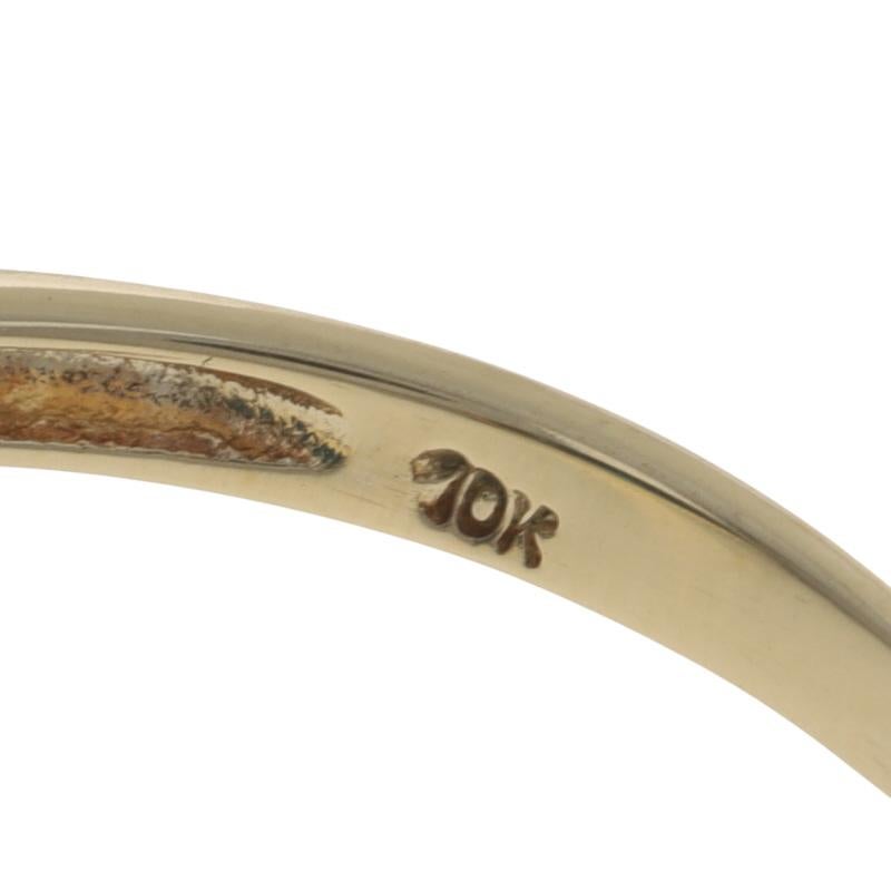 Anillo solitario de oro amarillo Londres con topacio azul de cóctel - 10k Oval 17.10ct en venta 2