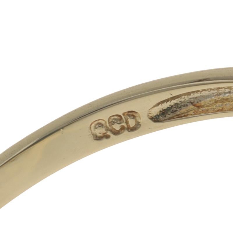 Anillo solitario de oro amarillo Londres con topacio azul de cóctel - 10k Oval 17.10ct en venta 3