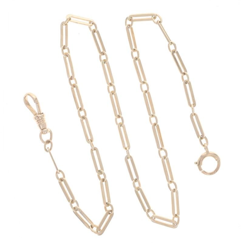 Metallgehalt: 14k Gelbgold

Kette Stil: Lang & Kurz
Verschlusstyp: Federring-Verschluss & Karabiner-Verschluss

Messungen
Länge (von Ende zu Ende): 14