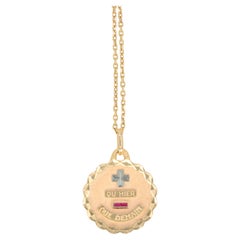 Yellow Gold Love Augis Medal, Plus Hier Moins Demain, A.Augis 1960
