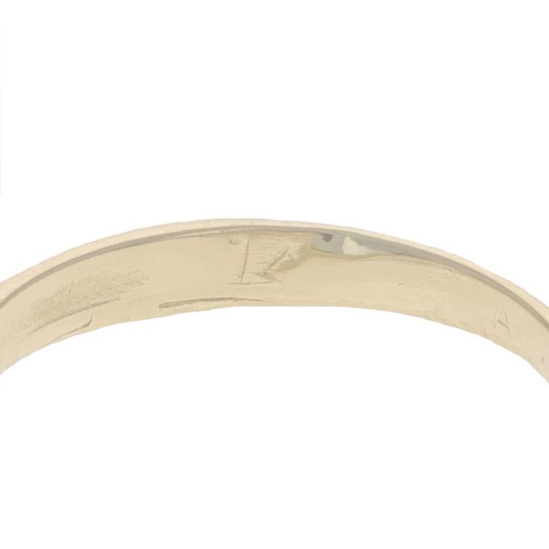 Yellow Gold Love Heart Engravable Signet Ring - 14k Midi Child's For Sale 1