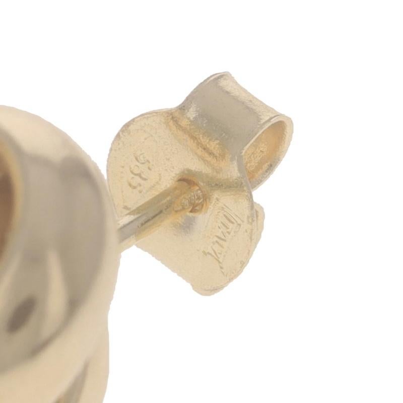 Yellow Gold Love Knot Stud Earrings - 14k Pierced 2