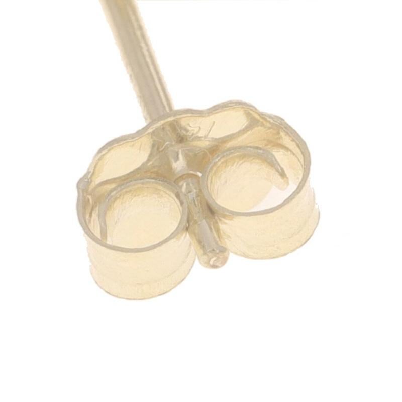 Boucles d'oreilles or jaune nœud d'amour - 14k Textured Rope Pierce en vente 1