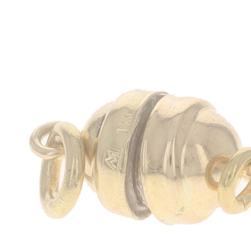 Fermeture magnétique pour bijoux adaptatifs arthritiques en or jaune 14 carats Unisexe en vente