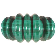 Yellow Gold Malachite Ring