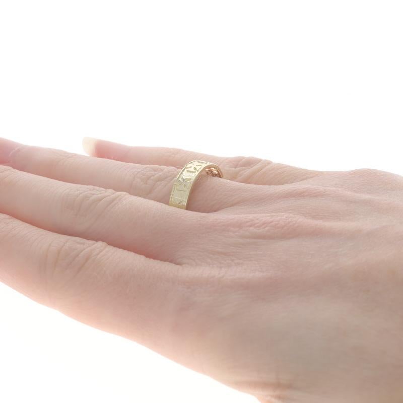 Gelbgold Malteser Kreuz Statement-Ring aus Gelbgold - 10k Faith Ring Gr. 7 3/4 1