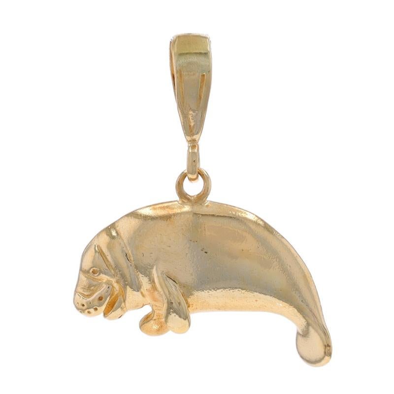 Contenuto del metallo: Oro giallo 14k

Tema: Lamantino, Animali Marini

Misure

Altezza (dalla cauzione fissa): 1/2