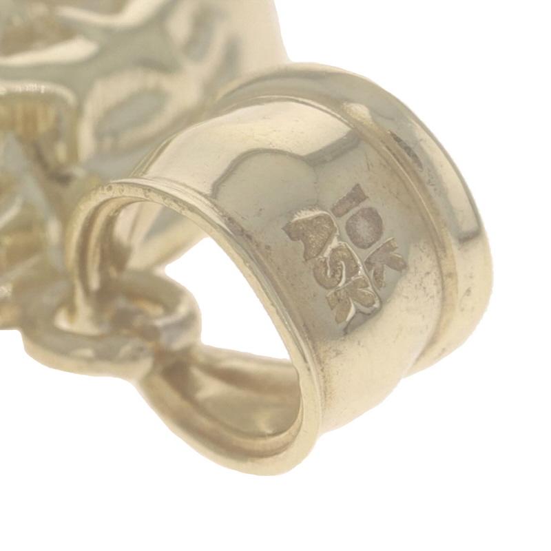 Pendentif Jésus en or jaune pour homme - 10k Couronne d'épines en vente 1