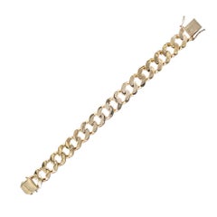 Yellow Gold Men's Link Bracelet