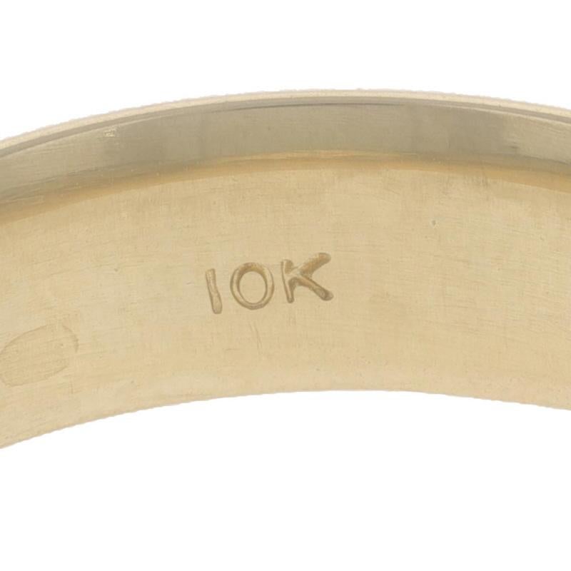 Yellow Gold Men's Wedding Band - 10k Comfort Fit Ring For Sale 4