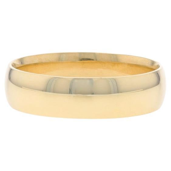 Alianza de oro amarillo para hombre - Anillo 10k Comfort Fit