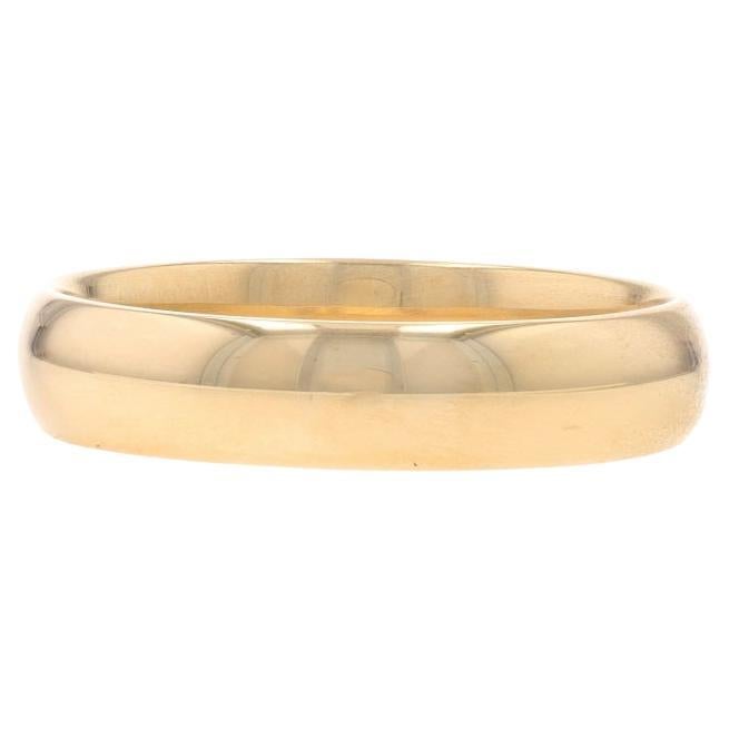Alianza de oro amarillo para hombre - Anillo 10k Comfort Fit