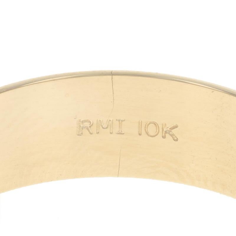 Yellow Gold Men's Wedding Band - 10k Ring For Sale 3