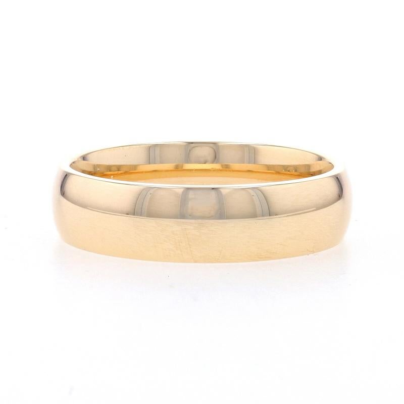 Size: 12
Sizing Fee: Up 1 size for $35 or Down 1 size for $35

Metal Content: 14k Yellow Gold

Style: Wedding Band without Stones
Features: Comfort Fit Interior

Measurements

Face Height (north to south): 1/4