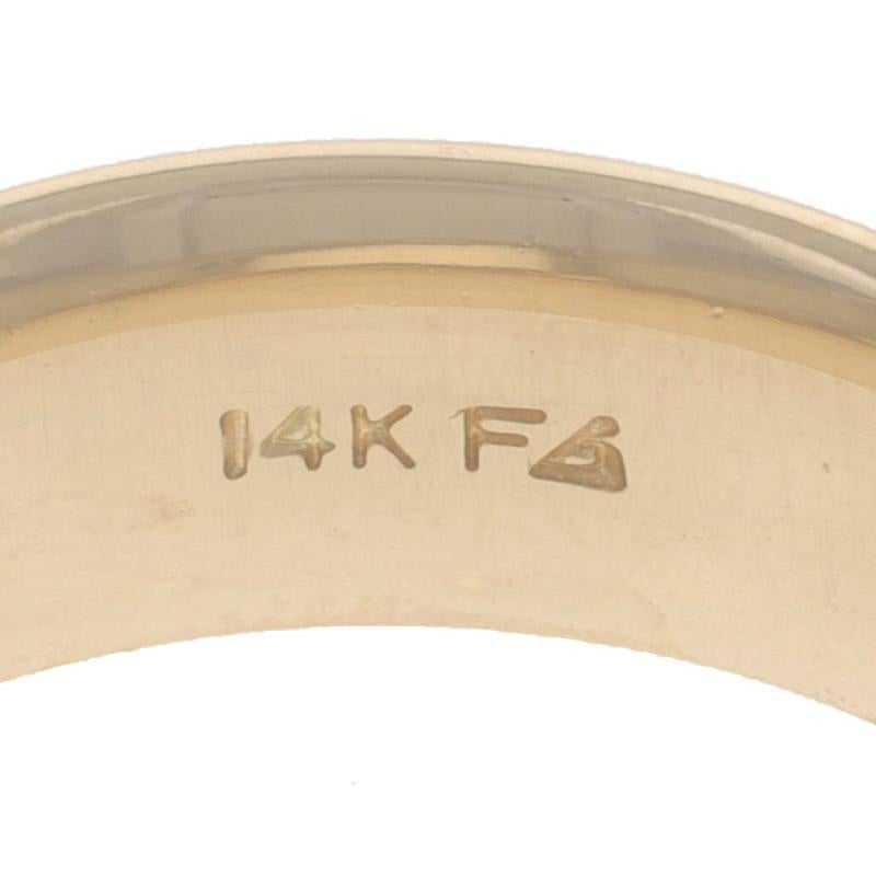 Yellow Gold Men's Wedding Band - 14k Comfort Fit Ring For Sale 3