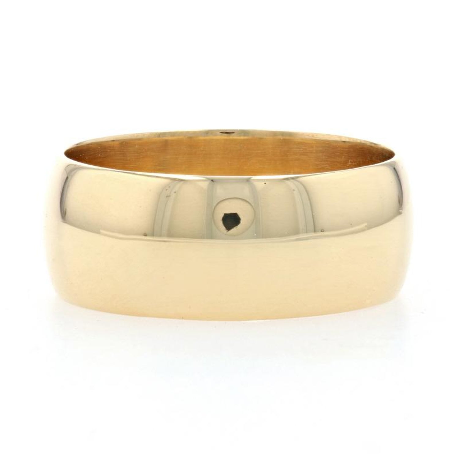 Yellow Gold Men's Wedding Band, 18k Ring For Sale at 1stDibs