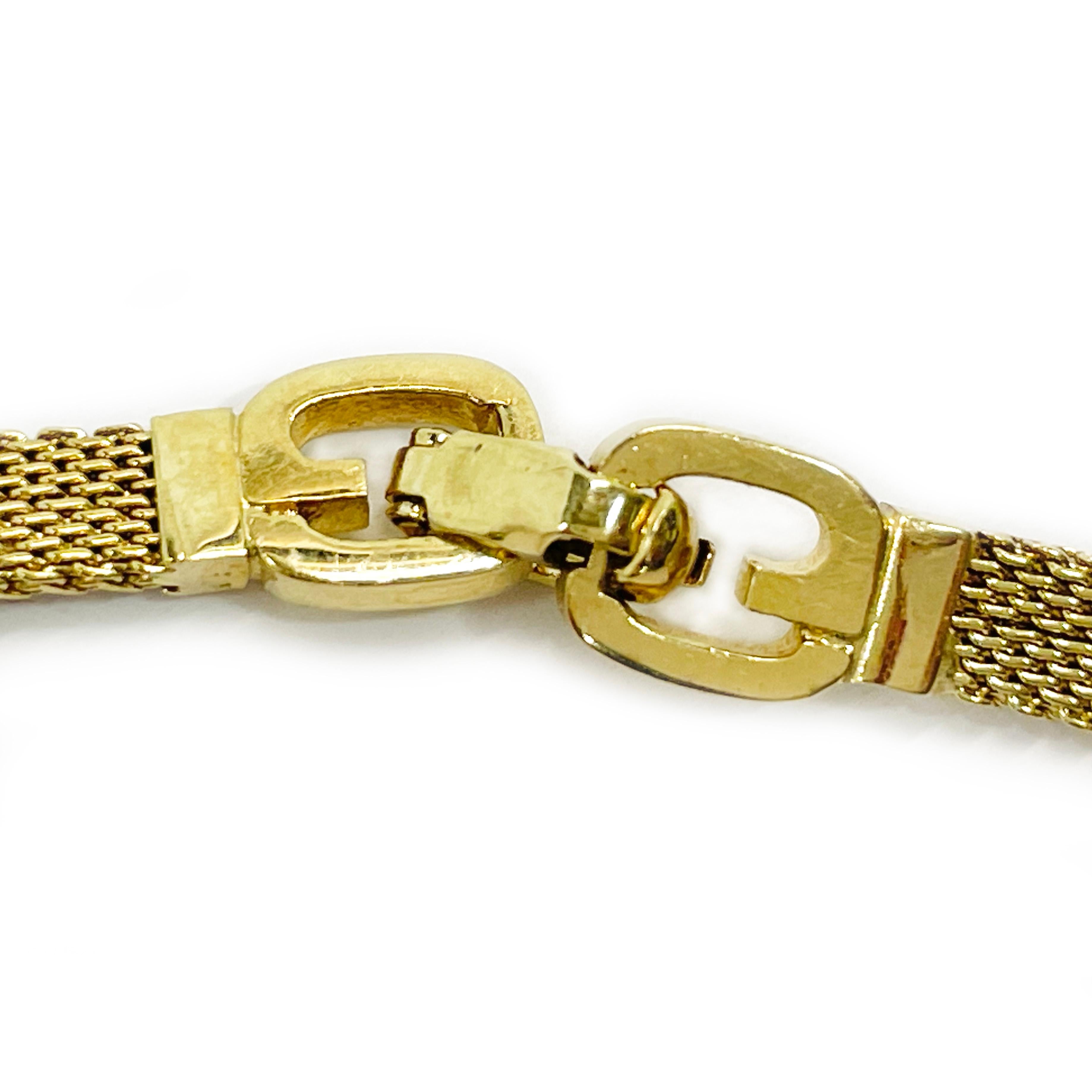 Gelbgold Mesh Knoten-Halskette im Zustand „Gut“ im Angebot in Palm Desert, CA