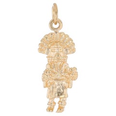 Pendentif Kachina Morning Sun en or jaune 14 carats